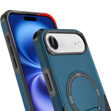 For iPhone Air Case Magnetic Circle Rugged Grip with Kickstand + Tempered Glass