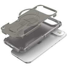 For iPhone Air Case Magnetic Circle Rugged Grip with Kickstand + Tempered Glass