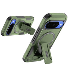 For Google Pixel 10/10 Pro Case Magnetic Circle Rugged Kickstand +Tempered Glass