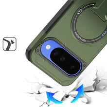 For Google Pixel 10/10 Pro Case Magnetic Circle Rugged Kickstand +Tempered Glass
