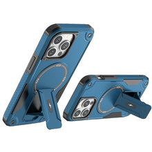 For iPhone 12 Pro Max Case Magnetic Circle Rugged Grip Kickstand +Tempered Glass