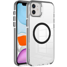 For iPhone 11 6.1 in. Case Camera Stand Cover Magnetic Charging + Tempered Glass