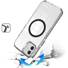 For iPhone 12/12 Pro Case Camera Stand Cover Magnetic Charging + Tempered Glass