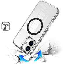 For iPhone 16 6.1inch Case Camera Stand Cover Magnetic Charging + Tempered Glass