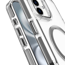 For iPhone 16 6.1inch Case Camera Stand Cover Magnetic Charging + Tempered Glass