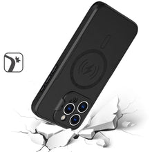 For iPhone 11 Pro Max Case Magnetic Circle Rear Lens Cover Stand +Tempered Glass