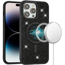For iPhone 14 PRO MAX 6.7 in. Case Magnetic Circle Full Bling Dazzle Shimmering
