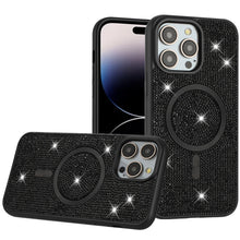For iPhone 14 PRO MAX 6.7 in. Case Magnetic Circle Full Bling Dazzle Shimmering