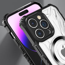 For iPhone 11 6.1 in. Case Magnetic Circle Shock Absorbent Cover +Tempered Glass