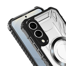 For Samsung S25 Edge Case Magnetic Circle Shock Absorbent Cover + Tempered Glass