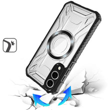 For Samsung S25 Edge Case Magnetic Circle Shock Absorbent Cover + Tempered Glass