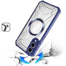 For Samsung S25 Edge Case Magnetic Circle Shock Absorbent Cover + Tempered Glass