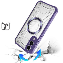 For Samsung S25 Edge Case Magnetic Circle Shock Absorbent Cover + Tempered Glass