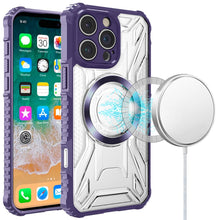 For iPhone 16 PRO MAX Case Magnetic Circle Shock Absorbent Cover +Tempered Glass