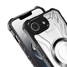 For iPhone 16e Case Magnetic Circle Shock Absorbent Phone Cover + Tempered Glass