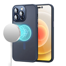 For iPhone 11 6.1 in. Case Magnetic Circle Glass Rear Lens Cover +Tempered Glass