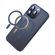 For iPhone 11 6.1 in. Case Magnetic Circle Glass Rear Lens Cover +Tempered Glass