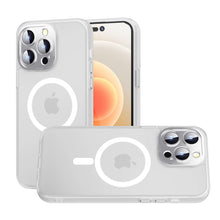 For iPhone 14 PRO MAX 6.7 in. Case Magnetic Circle Metal Glass Rear Lens Cover
