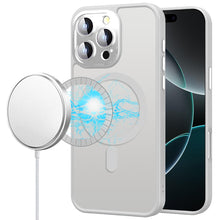 For iPhone 16 PRO MAX Case Magnetic Circle Metal Glass Lens + Tempered Glass