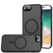 For iPhone 16e Case Magnetic Circle Metal w/ Glass Camera Lens + Tempered Glass