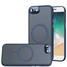 For iPhone 16e Case Magnetic Circle Metal w/ Glass Camera Lens + Tempered Glass