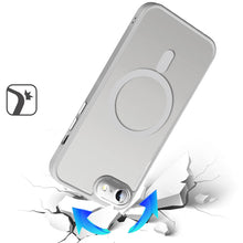 For iPhone 16e Case Magnetic Circle Metal w/ Glass Camera Lens + Tempered Glass