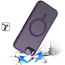 For iPhone 16e Case Magnetic Circle Metal w/ Glass Camera Lens + Tempered Glass