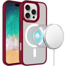 For iPhone 16 PRO MAX Case Magnetic Circle Colorful Buttons + Tempered Glass