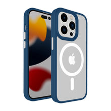For iPhone 12 Pro Max Case Magnetic Circle Colorful Buttons + Tempered Glass