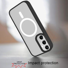 For Samsung Galaxy S24 Case Magnetic Circle Colorful Buttons Thick Rugged Cover