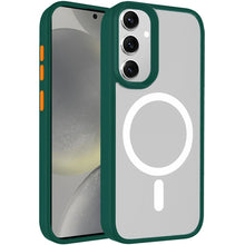 For Samsung Galaxy S24 Ultra Case Magnetic Charging Color Buttons Rugged Cover
