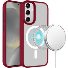 For Samsung Galaxy S24+ Plus Case Magnetic Charging Color Buttons Rugged Cover
