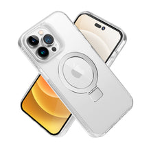 For iPhone 14 PRO MAX 6.7 in. Case Magnetic Circle Translucent Grip Phone Cover