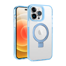 For iPhone 12/12 Pro Case Magnetic Circle Translucent Grip + Tempered Glass