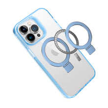 For iPhone 12/12 Pro Case Magnetic Circle Translucent Grip + Tempered Glass
