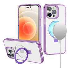 For iPhone 15 Pro Max Case Magnetic Circle Translucent Grip +2 Screen Protectors