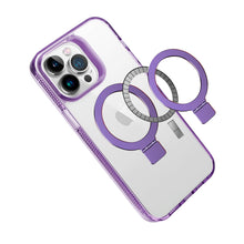 For iPhone 12/12 Pro Case Magnetic Circle Translucent Grip + Tempered Glass