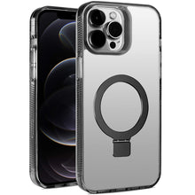 For iPhone 12 Pro Max Case Magnetic Circle Translucent Grip + Tempered Glass