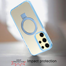 For Samsung Galaxy S24 Case Magnetic Charging Translucent Grip Hybrid Cover