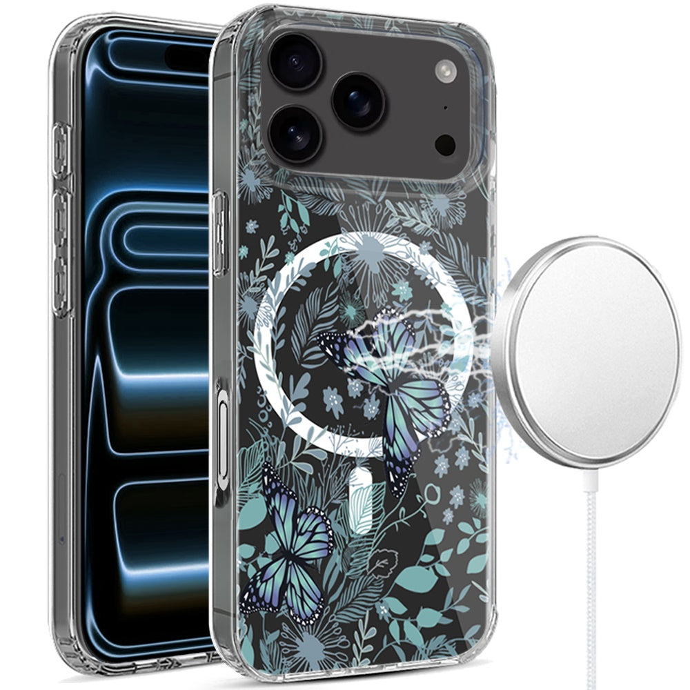 For iPhone 17 Pro Max Case Magnetic Ring Unique Design Hybrid + Tempered Glass