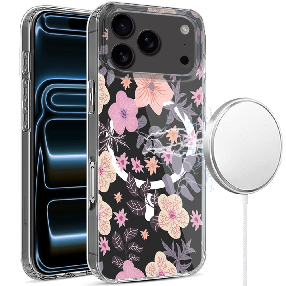 For iPhone 17 Pro Max Case Magnetic Ring Unique Design Hybrid + Tempered Glass