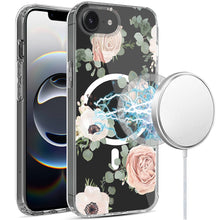 For iPhone 16e Case Magnetic Circle Unique Design Phone Cover + Tempered Glass