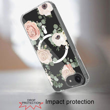 For iPhone 16e Case Magnetic Circle Unique Design Phone Cover + Tempered Glass