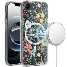 For iPhone 16e Case Magnetic Circle Unique Design Phone Cover + Tempered Glass