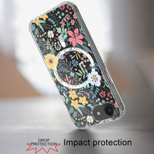 For iPhone 16e Case Magnetic Circle Unique Design Phone Cover + Tempered Glass