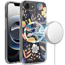 For iPhone 16e Case Magnetic Circle Unique Design Phone Cover + Tempered Glass
