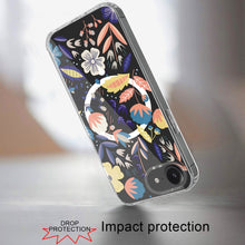 For iPhone 16e Case Magnetic Circle Unique Design Phone Cover + Tempered Glass