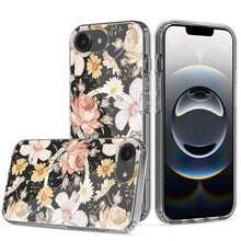For iPhone 16e Case Magnetic Circle Unique Design Phone Cover + Tempered Glass
