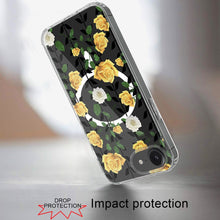 For iPhone 16e Case Magnetic Circle Unique Design Phone Cover + Tempered Glass