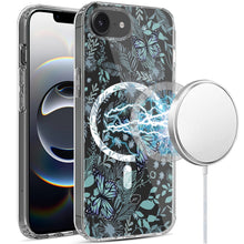 For iPhone 16e Case Magnetic Circle Unique Design Phone Cover + Tempered Glass